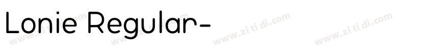 Lonie Regular字体转换